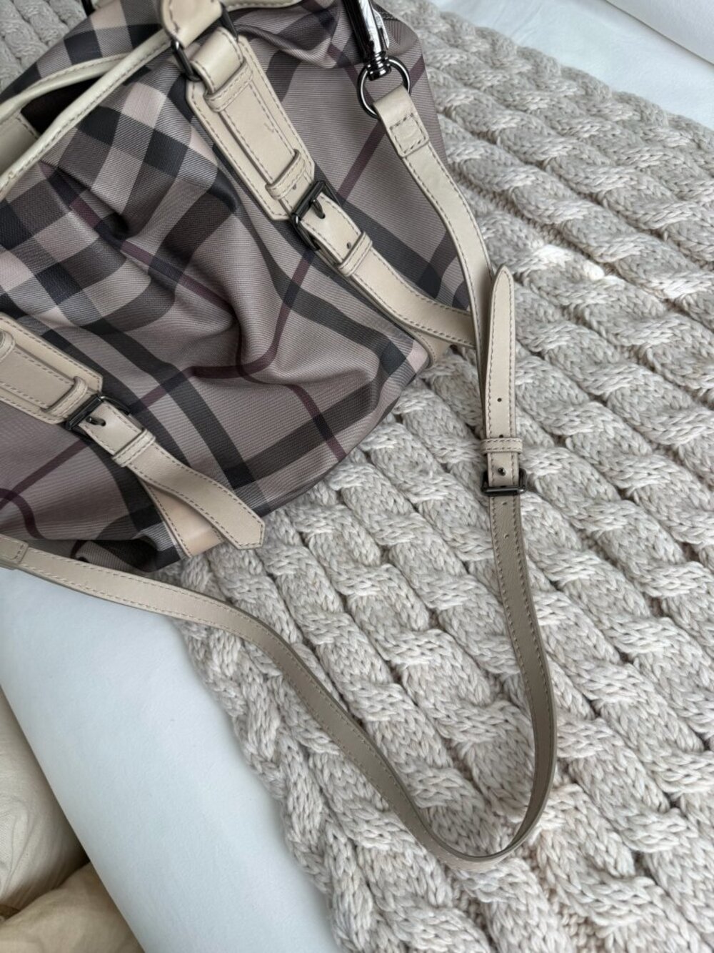 Burberry Smoke Check Northfield Bag & Matching Penrose Wallet Set - Picture 3 of 11